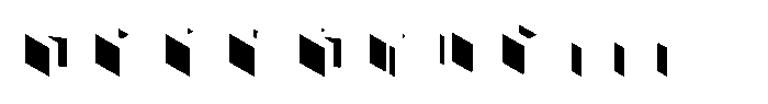 Isocube 07-Left Font LOWERCASE