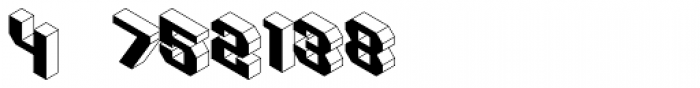 Isometric Initial Caps Birds Eye View Font OTHER CHARS