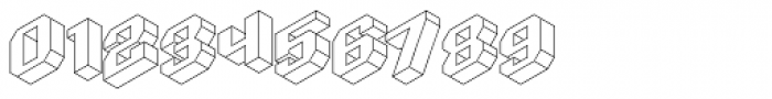 Isometric Initial Caps Worms Eye View Font OTHER CHARS