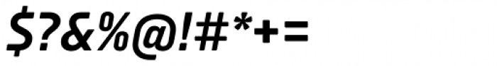 Isotonic Semi Bold Italic Font OTHER CHARS
