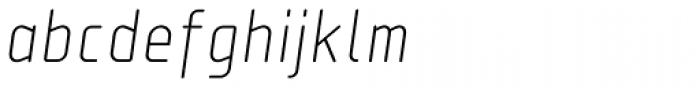 Isotope Light Italic Font LOWERCASE