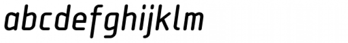 Isotope SemiBold Italic Font LOWERCASE
