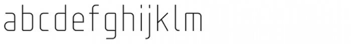 Isotope UltraLight Font LOWERCASE