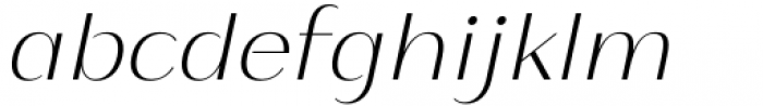 Istanbul Type 100 Thin Italic Font LOWERCASE