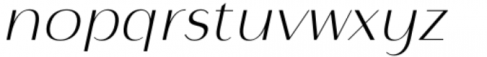 Istanbul Type 100 Thin Italic Font LOWERCASE