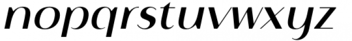 Istanbul Type 500 Regular Italic Font LOWERCASE