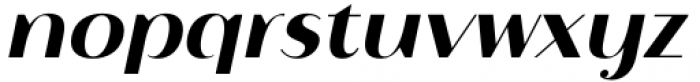 Istanbul Type 700 Medium Italic Font LOWERCASE