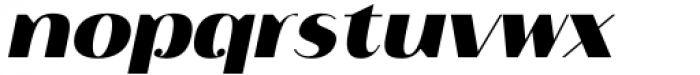 Istanbul Type 900 Bold Italic Font LOWERCASE