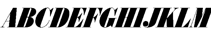 Isambard Condensed Italic Font UPPERCASE