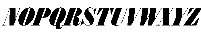 Isambard Condensed Italic Font UPPERCASE
