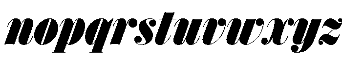 Isambard Condensed Italic Font LOWERCASE