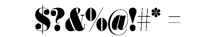 Isambard Condensed Roman Font OTHER CHARS