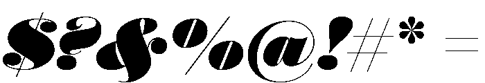 Isambard Italic Font OTHER CHARS