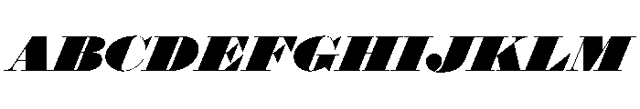 Isambard Italic Font UPPERCASE