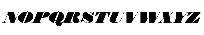 Isambard Italic Font UPPERCASE