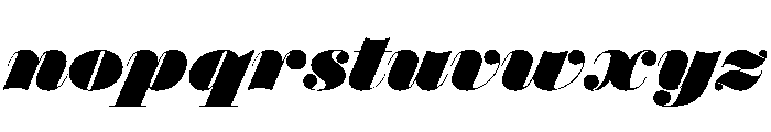 Isambard Italic Font LOWERCASE