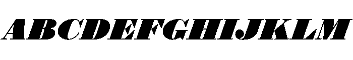 Isambard No 2 Italic Font UPPERCASE