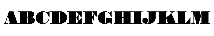 Isambard No 2 Roman Font UPPERCASE