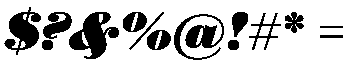 Isambard Text Italic Font OTHER CHARS