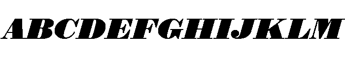 Isambard Text Italic Font UPPERCASE