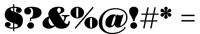 Isambard Text Roman Font OTHER CHARS