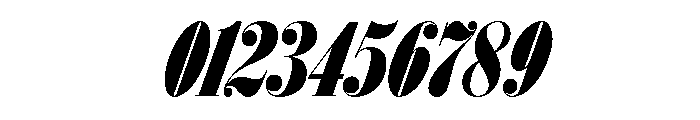 Isambard X Condensed Italic Font OTHER CHARS