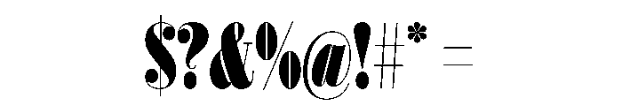 Isambard X Condensed Roman Font OTHER CHARS