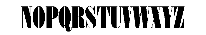 Isambard X Condensed Roman Font UPPERCASE