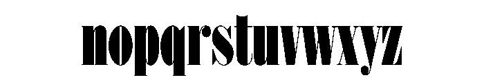 Isambard X Condensed Roman Font LOWERCASE