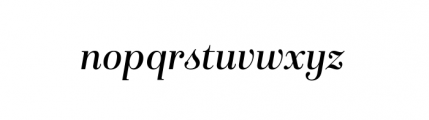 ISABEL Regular Italic Font LOWERCASE
