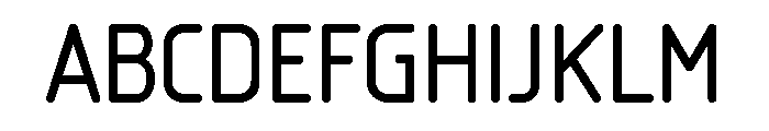 Isonorm Regular Font UPPERCASE