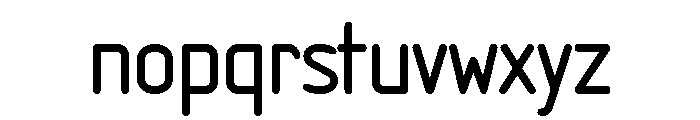 Isonorm Regular Font LOWERCASE