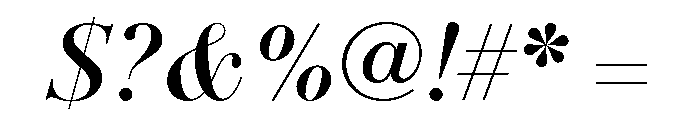 Itc Bodoni Seventytwo Bold Italic Font OTHER CHARS