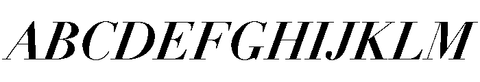 Itc Bodoni Seventytwo Bold Italic Font UPPERCASE