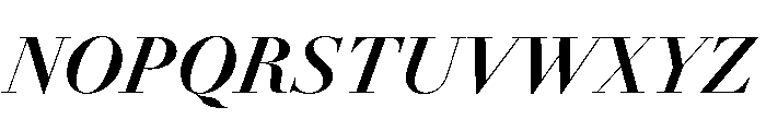 Itc Bodoni Seventytwo Bold Italic Font UPPERCASE
