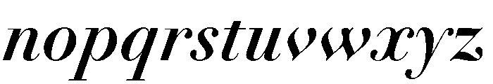 Itc Bodoni Seventytwo Bold Italic Font LOWERCASE