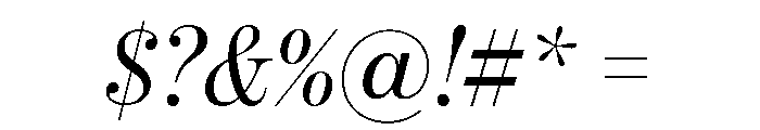Itc Bodoni Seventytwo Italic Font OTHER CHARS