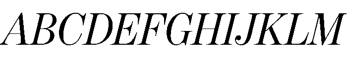 Itc Bodoni Seventytwo Italic Font UPPERCASE