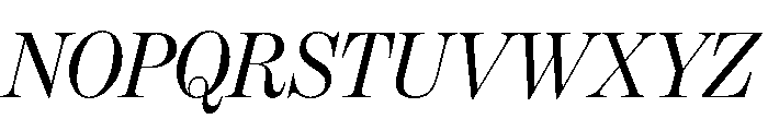 Itc Bodoni Seventytwo Italic Font UPPERCASE