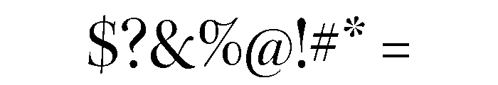 Itc Bodoni Seventytwo Regular Font OTHER CHARS
