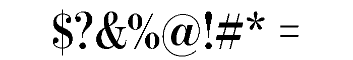 Itc Bodoni Seventytwo Semibold Font OTHER CHARS