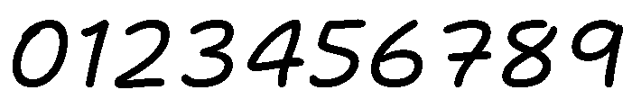 Itc Bradley Hand Italic Font OTHER CHARS