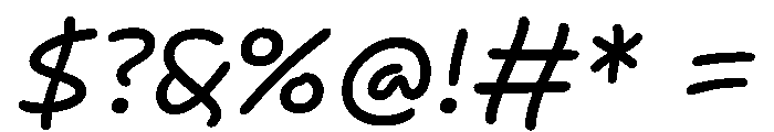 Itc Bradley Hand Italic Font OTHER CHARS