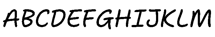 Itc Bradley Hand Italic Font UPPERCASE