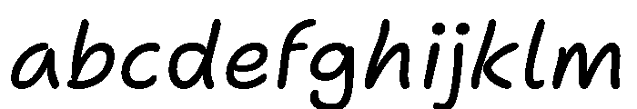 Itc Bradley Hand Italic FONT
