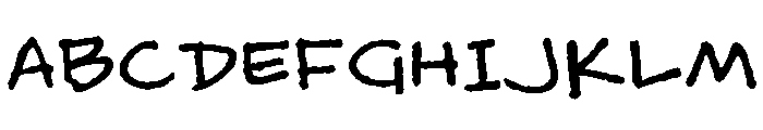 Itc Bradley Hand Regular Font UPPERCASE