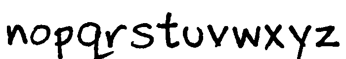Itc Bradley Hand Regular Font LOWERCASE