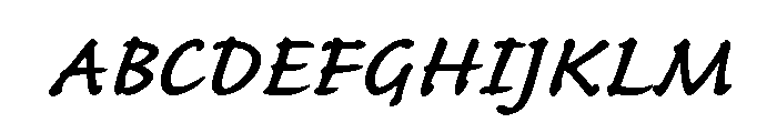 Itc Bradley Hand Semibold Font UPPERCASE