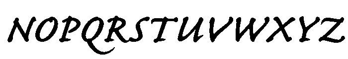 Itc Bradley Hand Semibold Font UPPERCASE