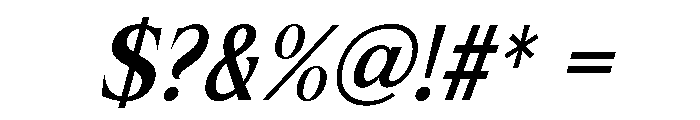 IT Velthora Italic Font OTHER CHARS